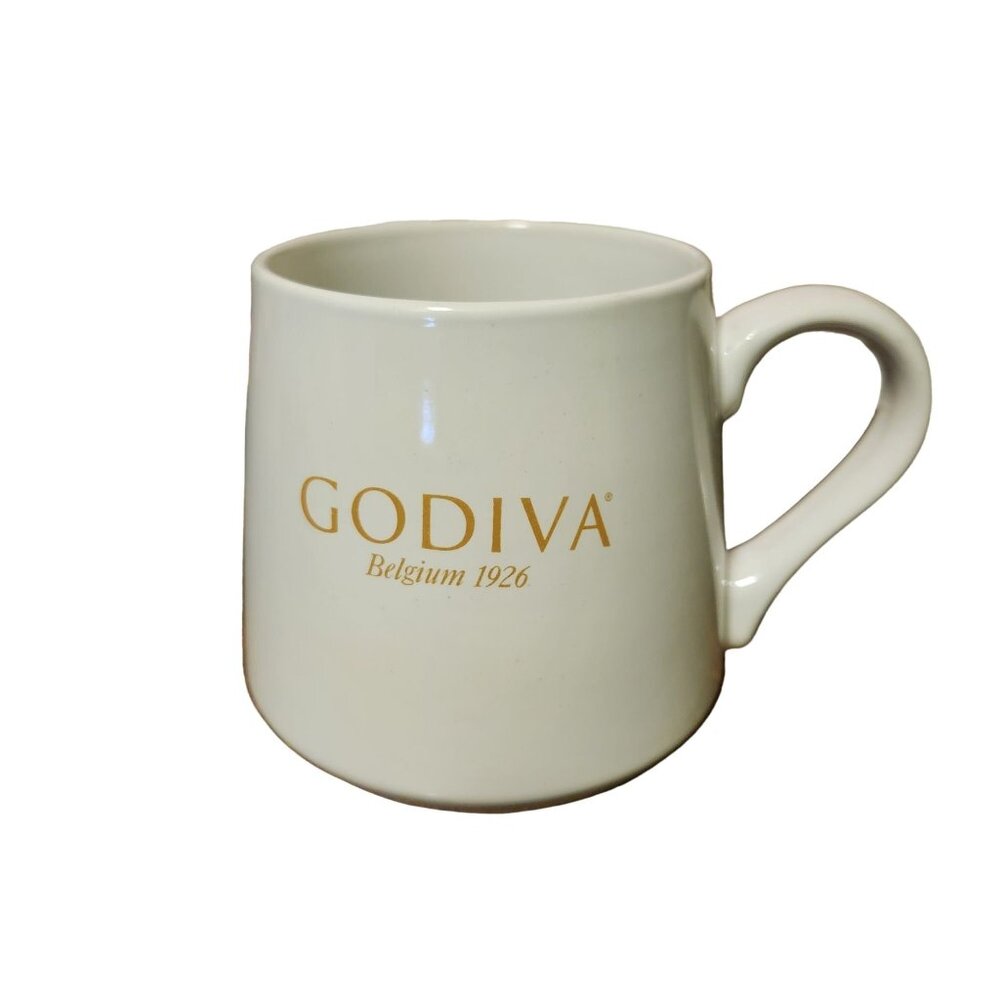 Godiva Large Mouth Coffee Mug 3.5" Wide Mouth